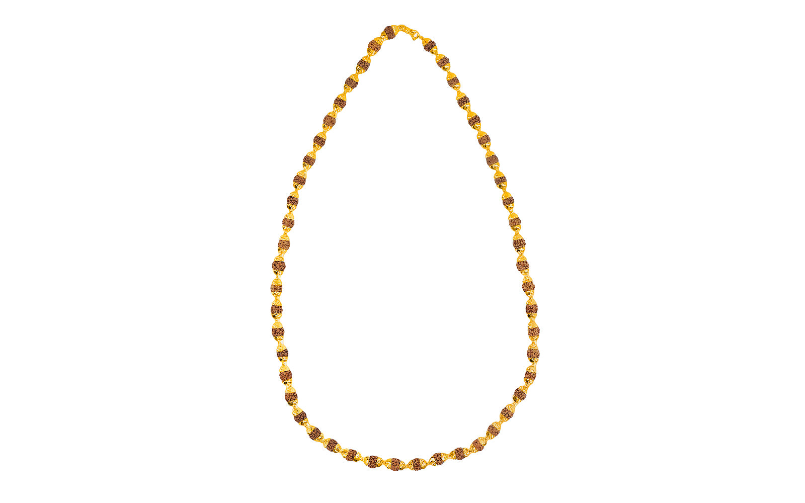 5 Mukhi Gold Rudraksha Mala