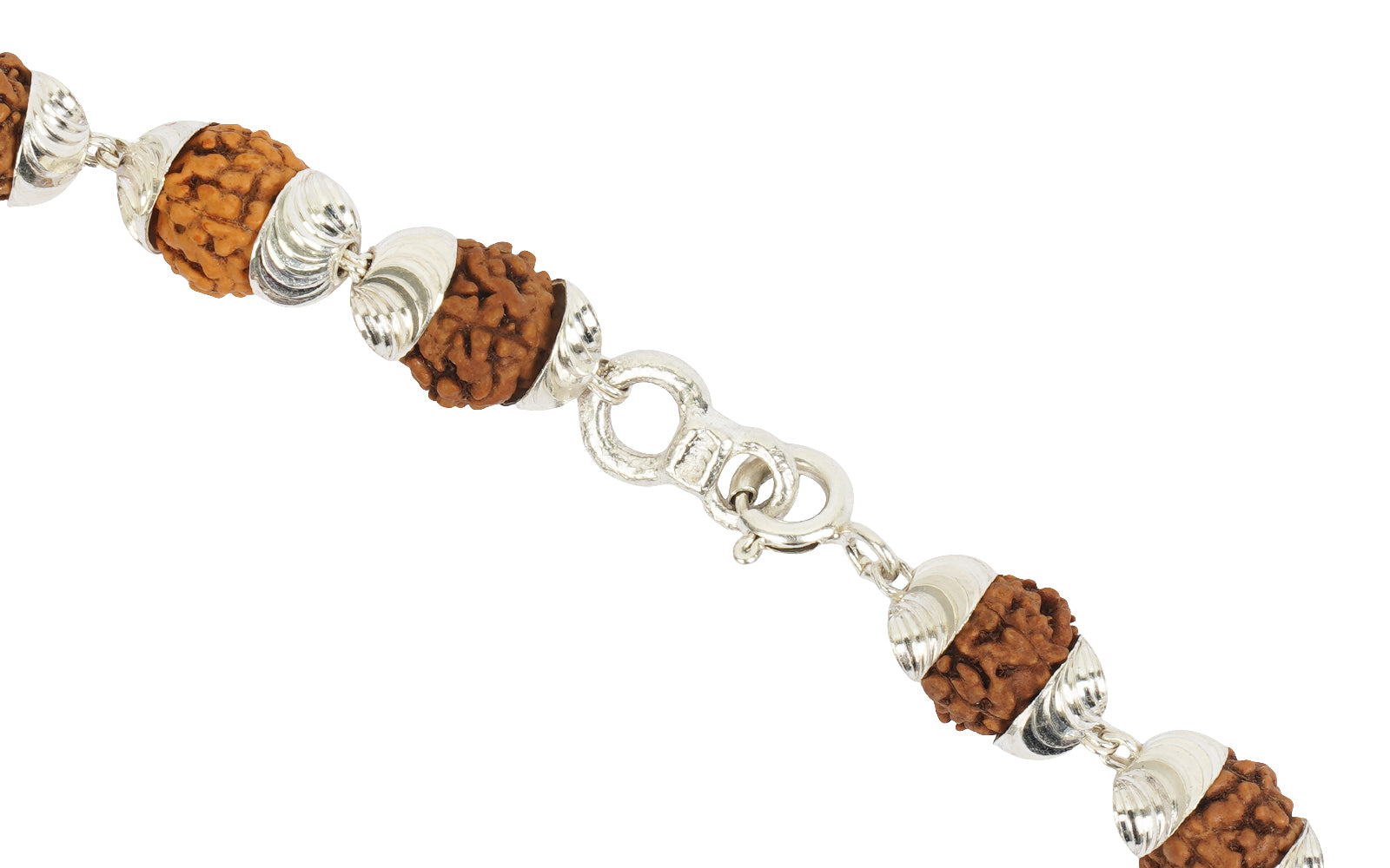 5 Mukhi Silver Rudraksha Mala