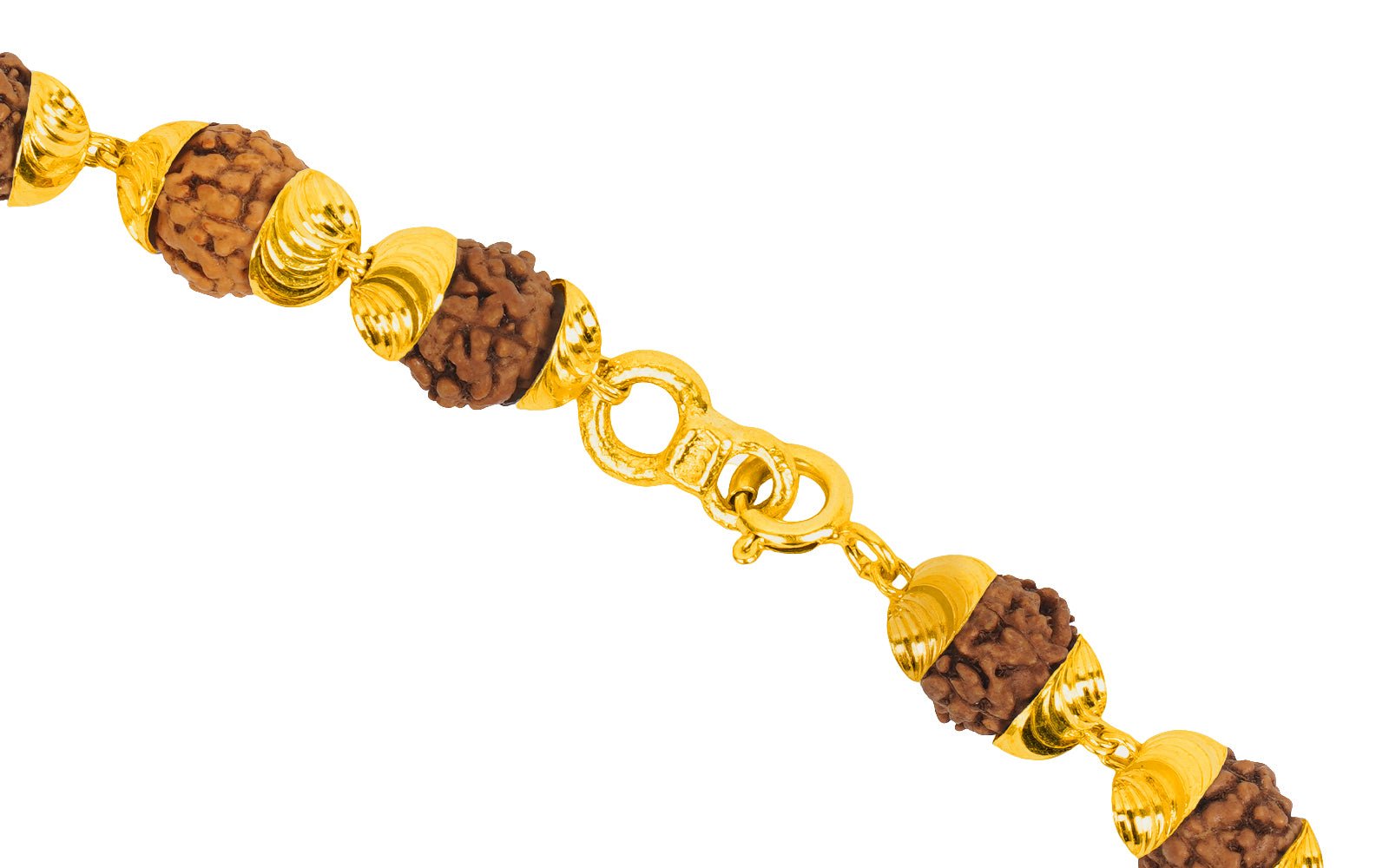 5 Mukhi Gold Rudraksha Mala