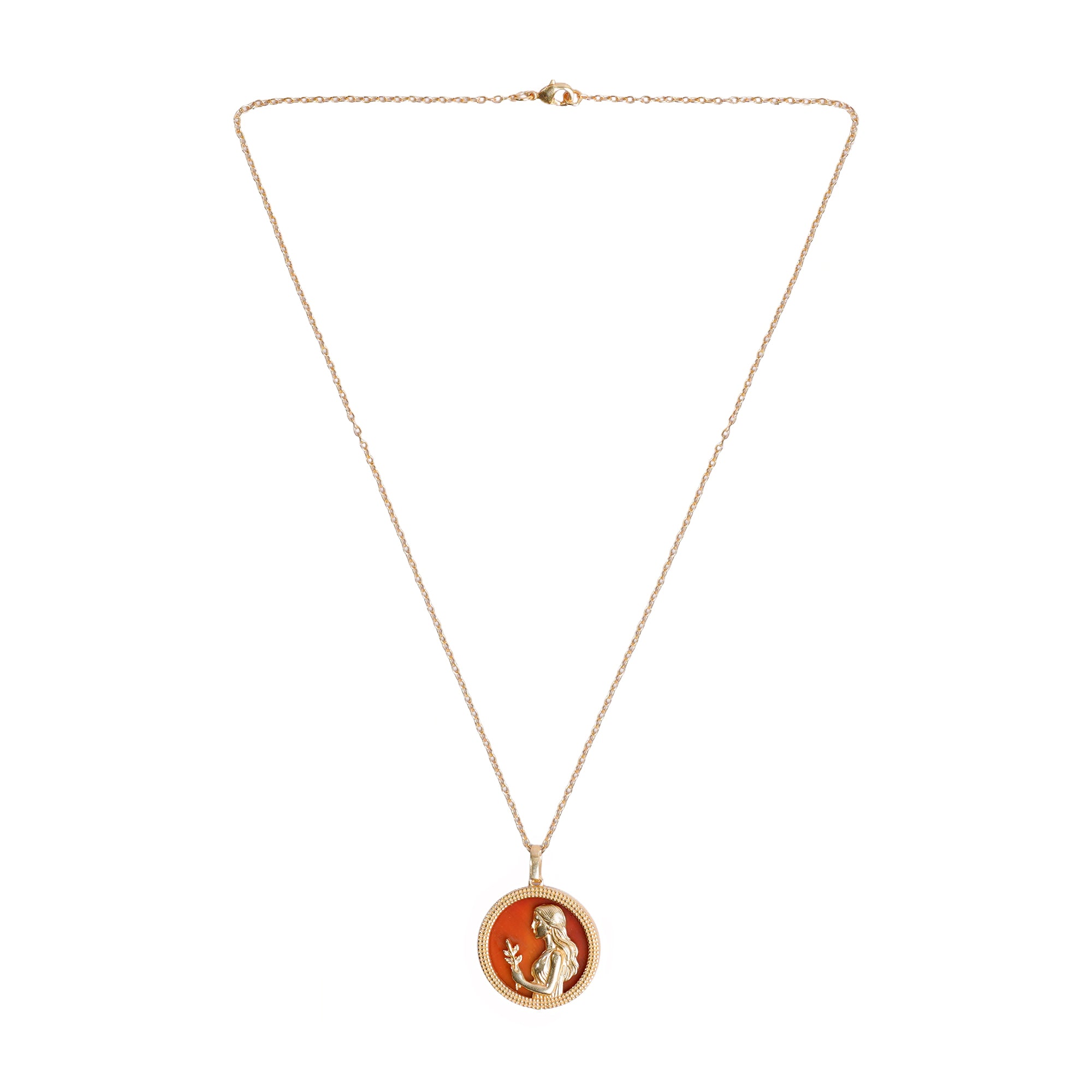 Virgo Carnelian Pendant
