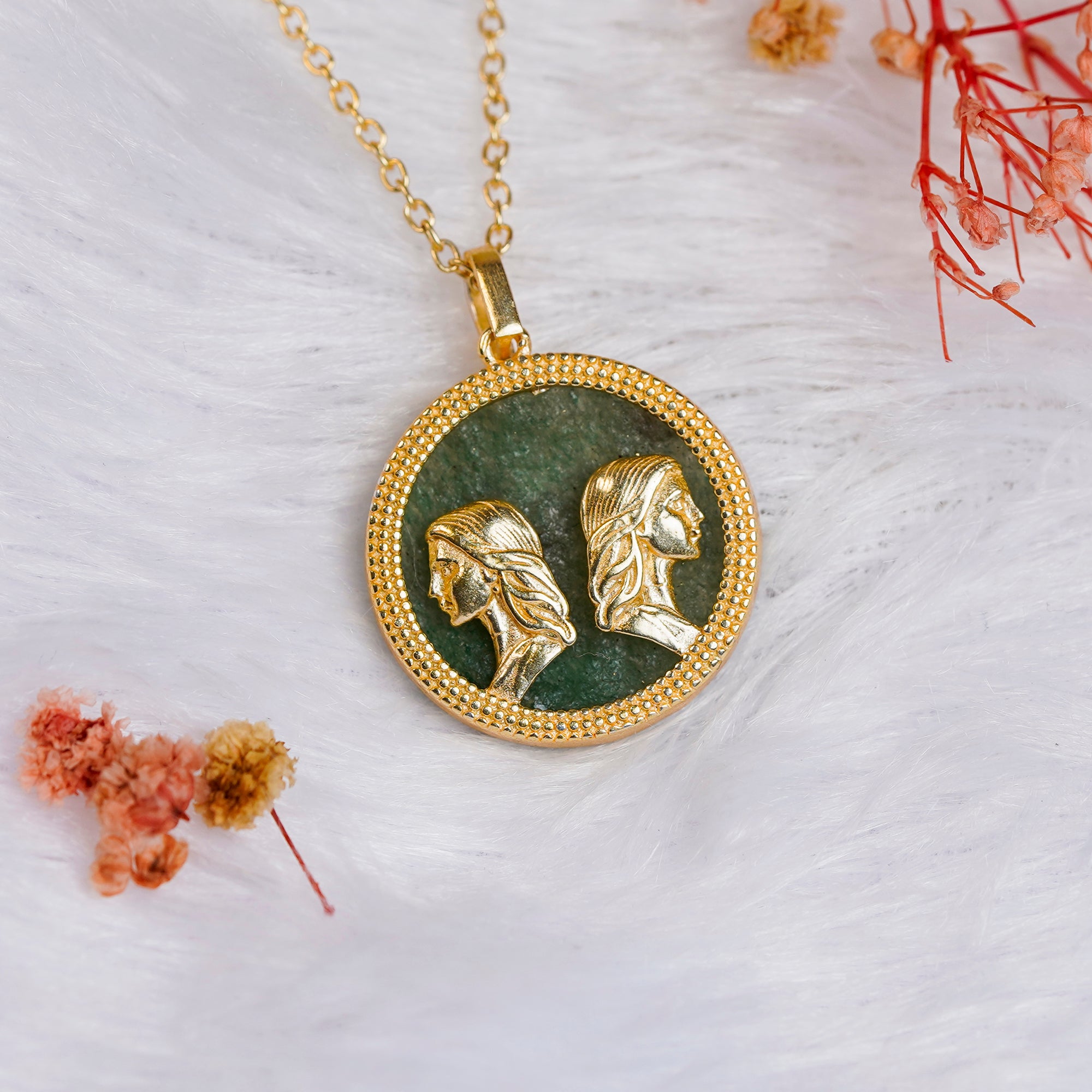 Virgo Carnelian Pendant