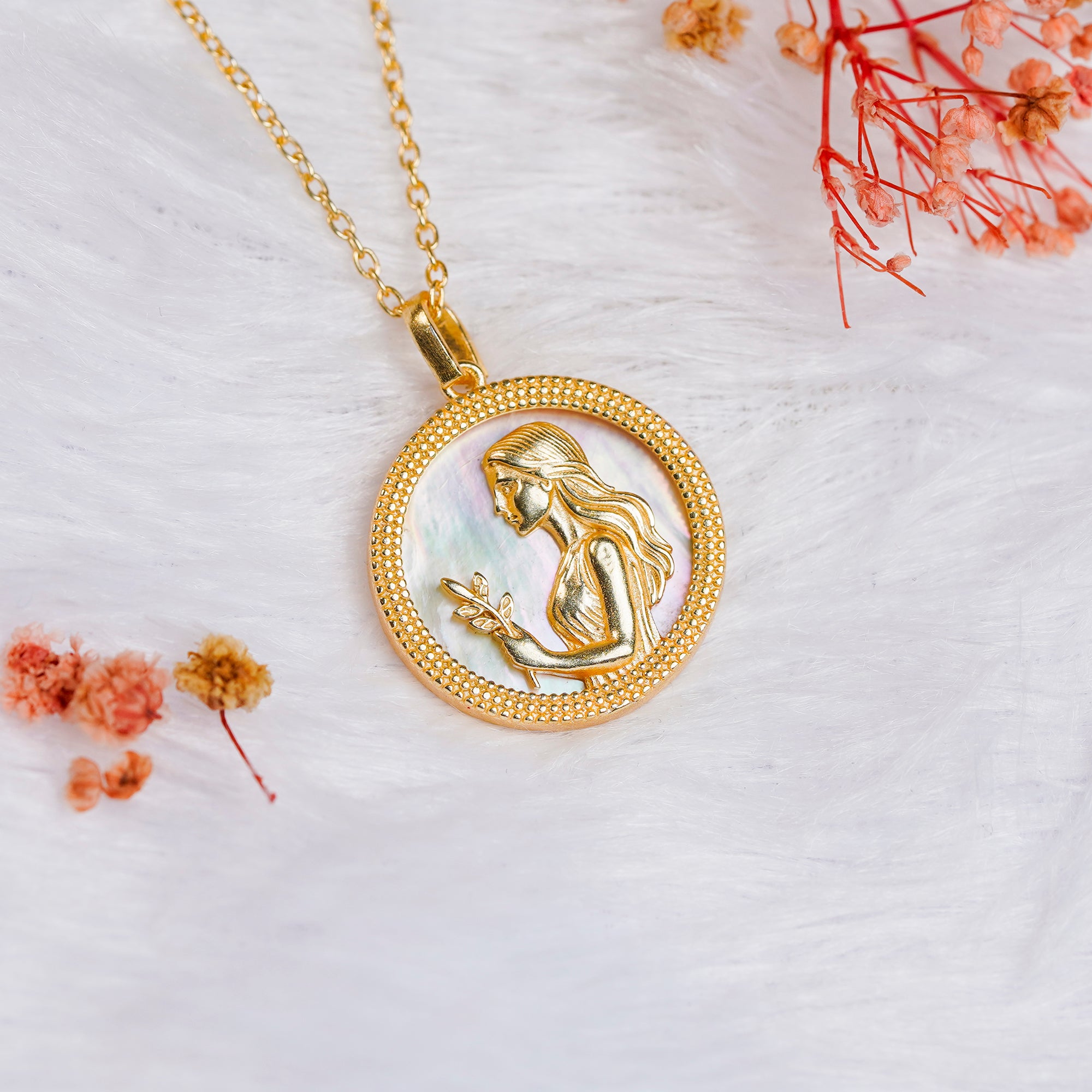Virgo Pendant for Wisdom and Calm