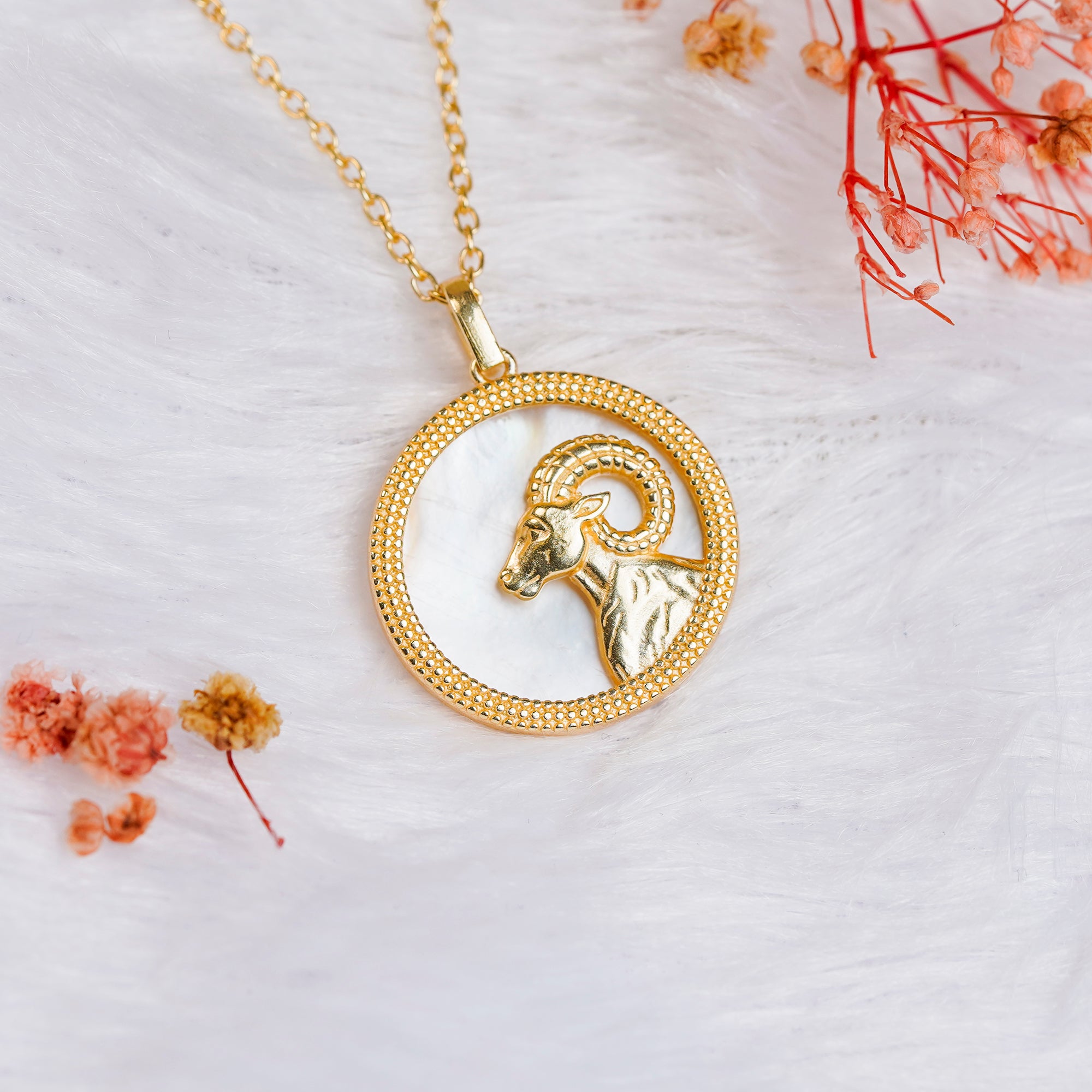 Aries Pendant for Courage and Patience