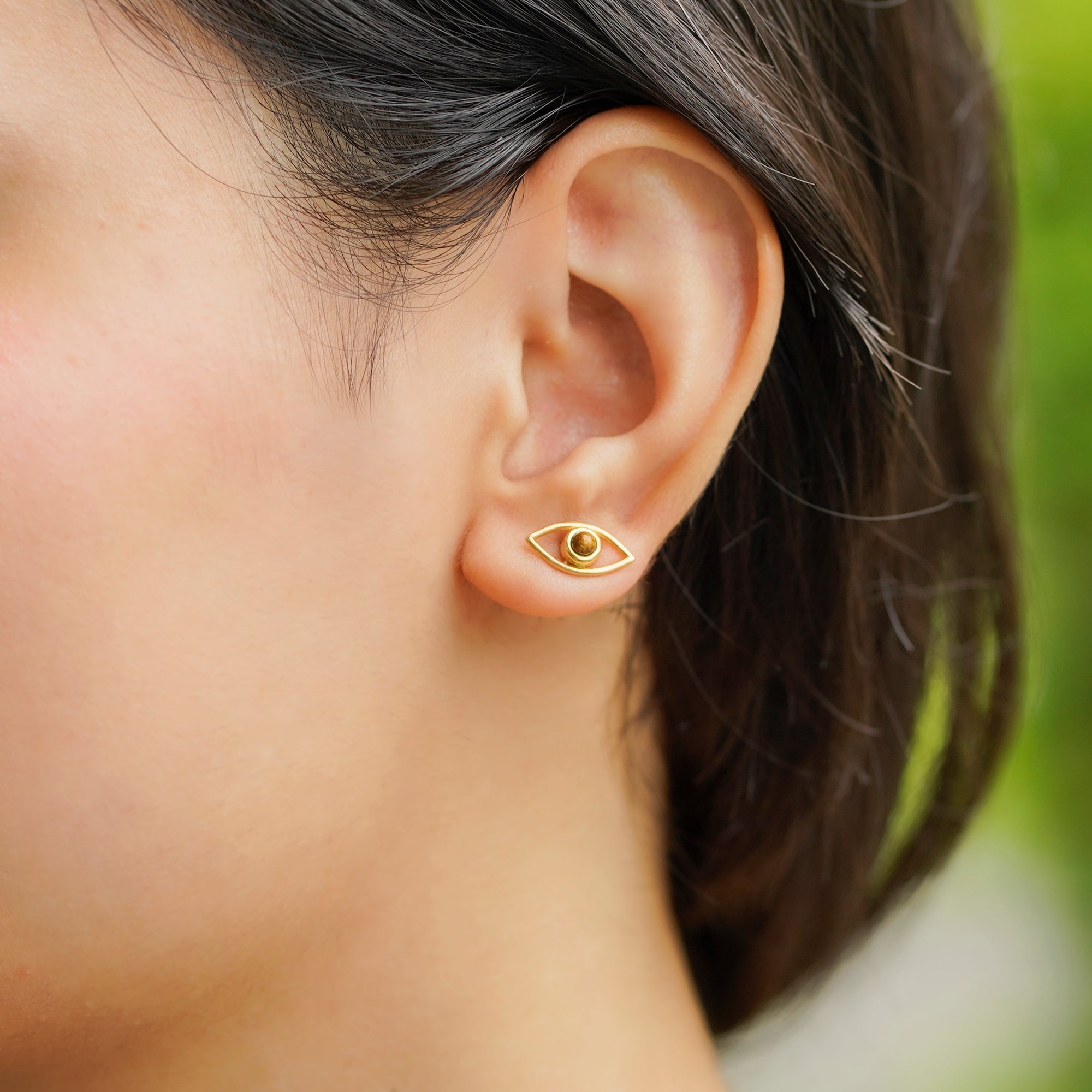Tiger Eye Protection Earrings  | Everyday Protection Jewelry