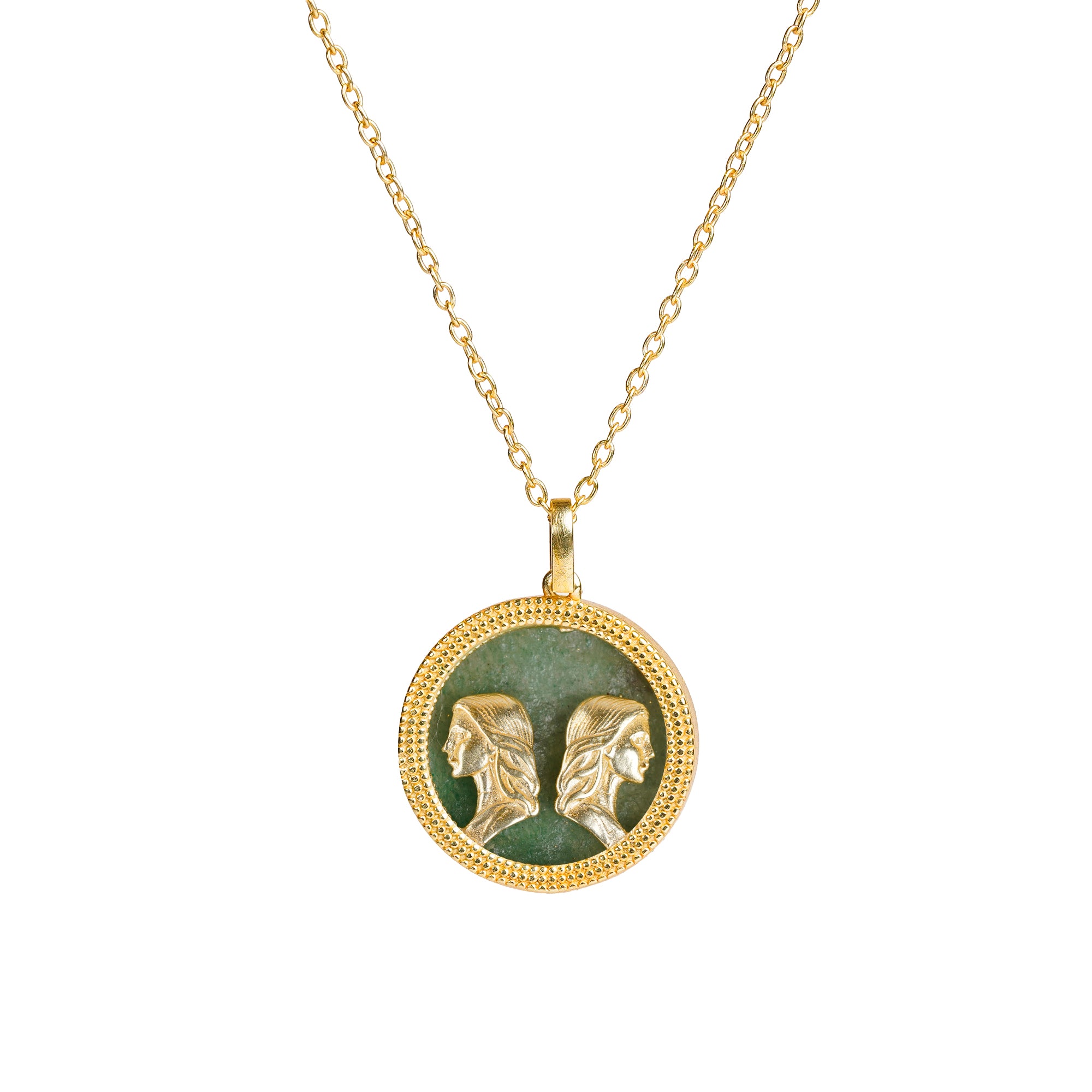 Gemini Green Aventurine Pendant