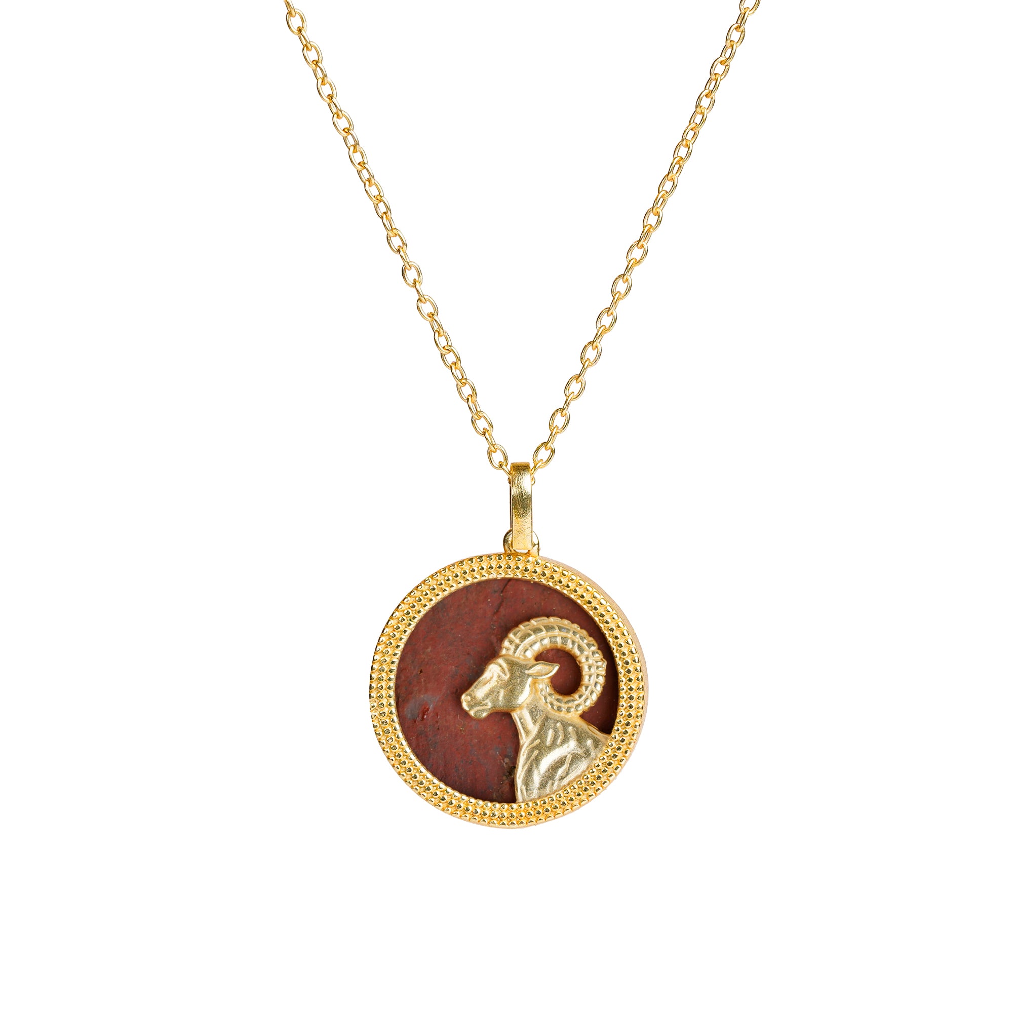 Aries Red Jasper Pendant