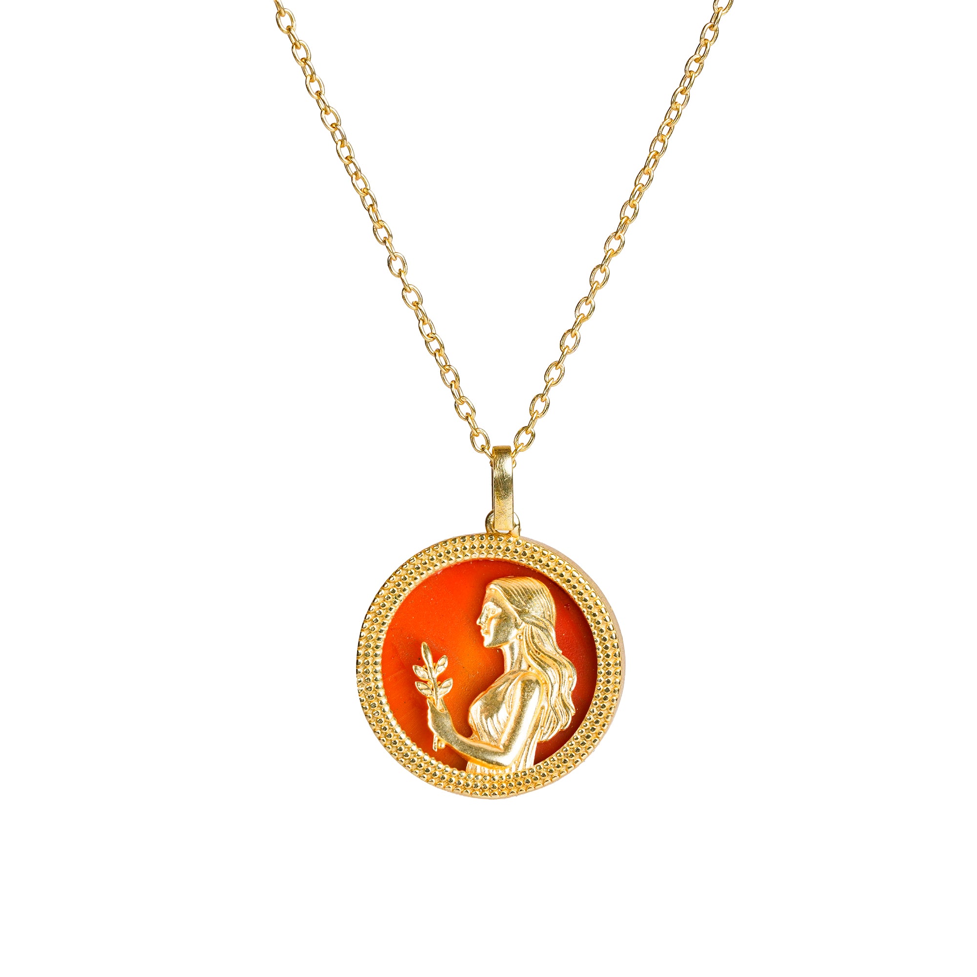 Virgo Carnelian Pendant