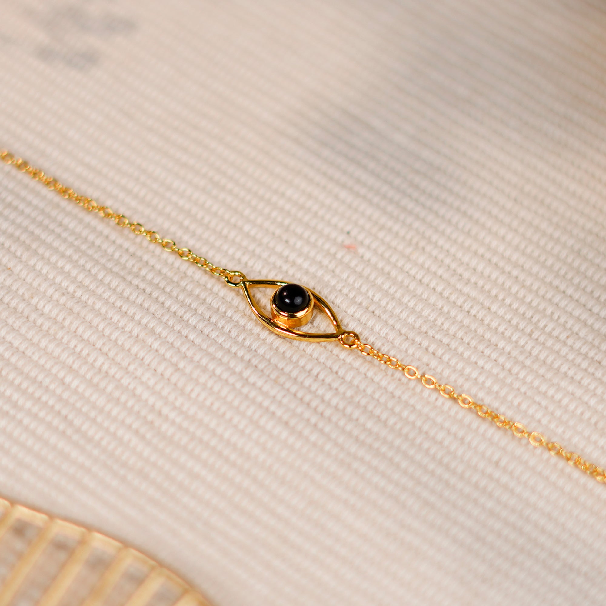 Natural Black Onyx Evil Eye Bracelet  | Everyday Protection Jewelry