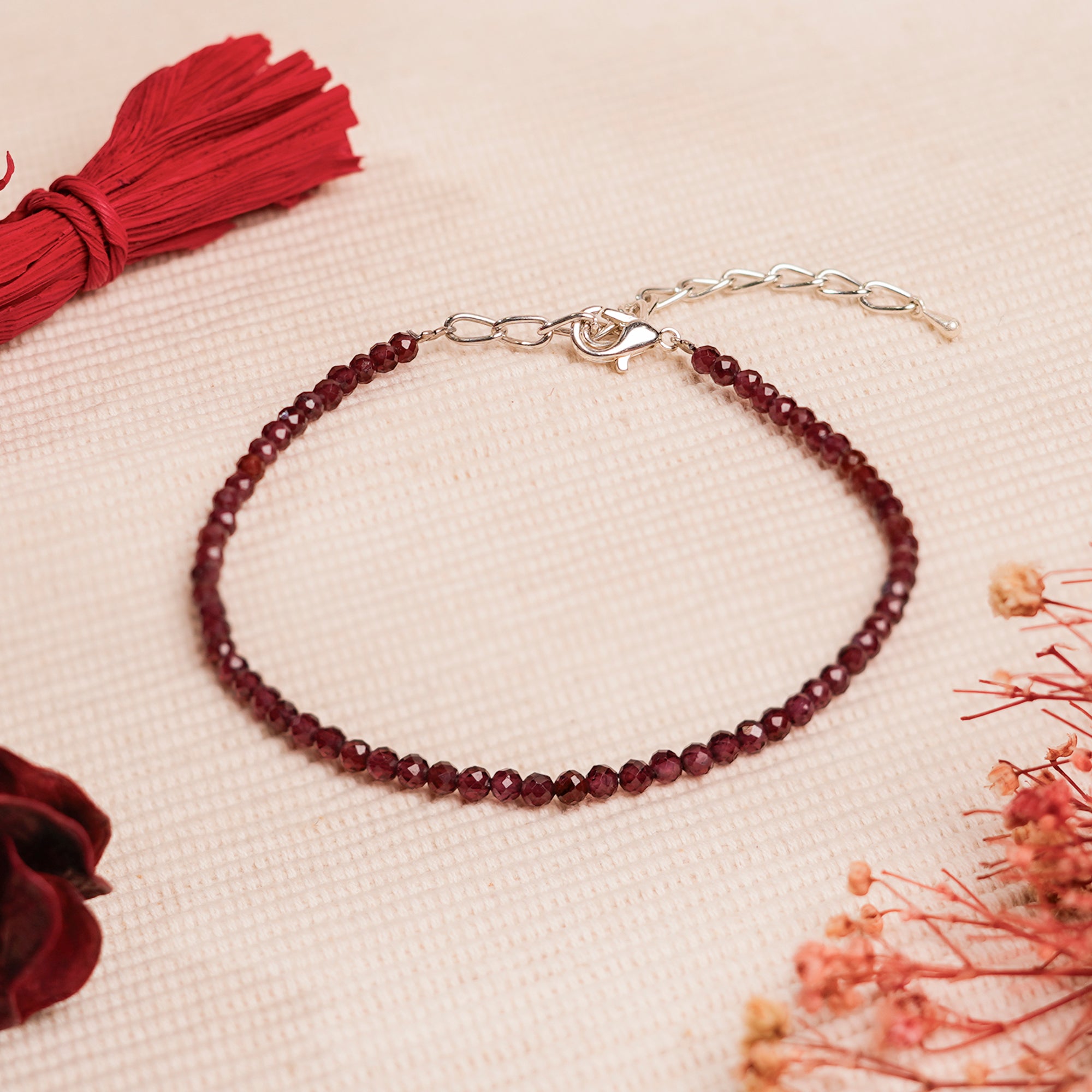 Red Garnet Anklet – Love & Relationships