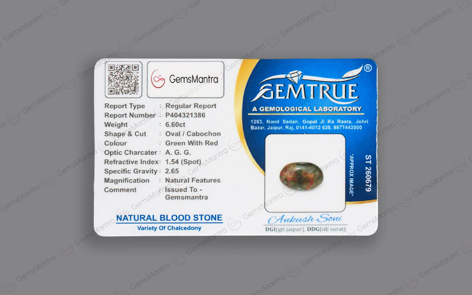 BloodStone (6.6 Carats)