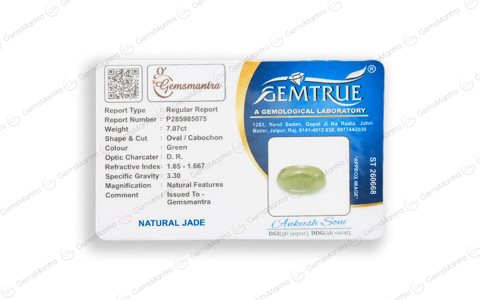 Green Jade - 7.07 Carats