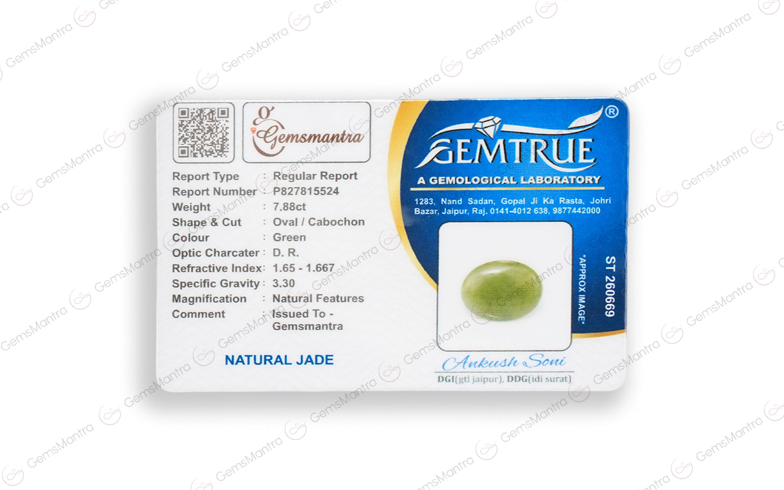 Green Jade - 7.88 Carats