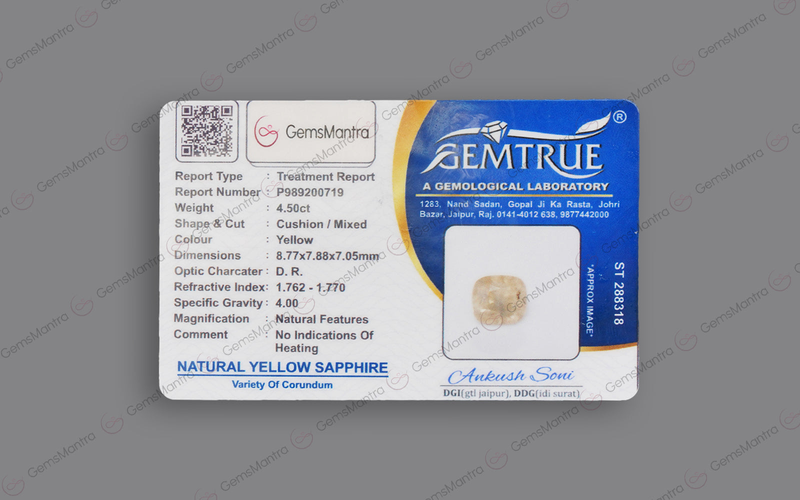 Yellow Sapphire - 4.5 Carats