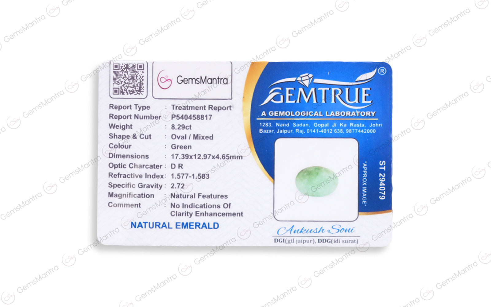 Emerald - 8.29 Carats