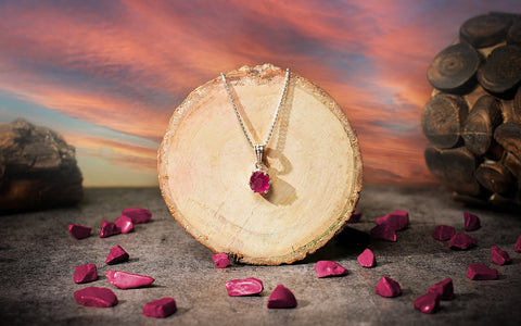 Glass Filled Ruby Pendant – 6.16 Carat / 6.8 Ratti [GM02701]