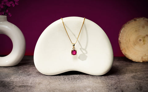 Glass Filled Ruby Pendant – 6.29 Carat / 6.9 Ratti [GM02704]