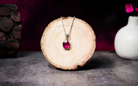 Glass Filled Ruby Pendant – 9.1 Carat / 10 Ratti [GM02708]