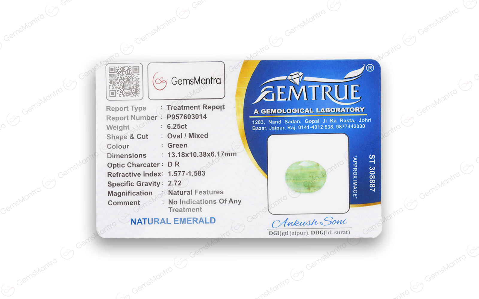 Emerald - 6.25 Carats