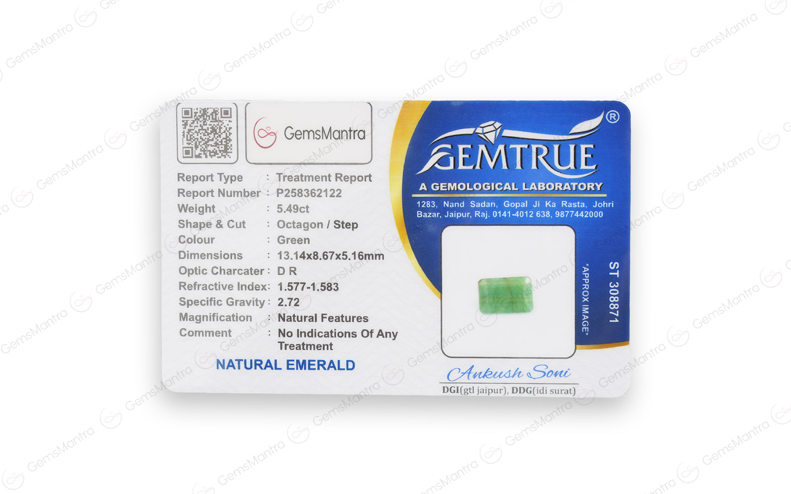 Emerald - 5.49 Carats