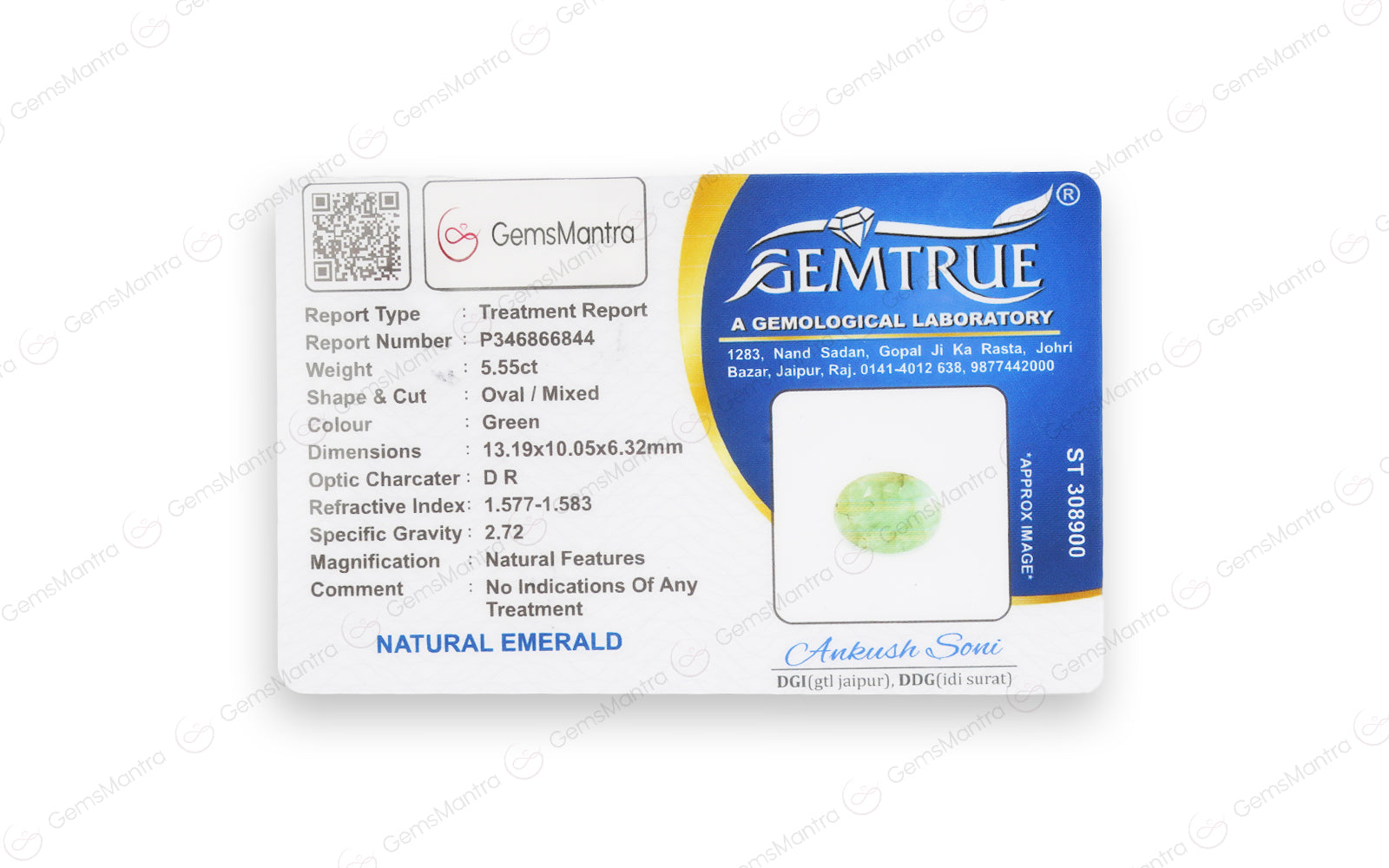 Emerald - 5.55 Carats