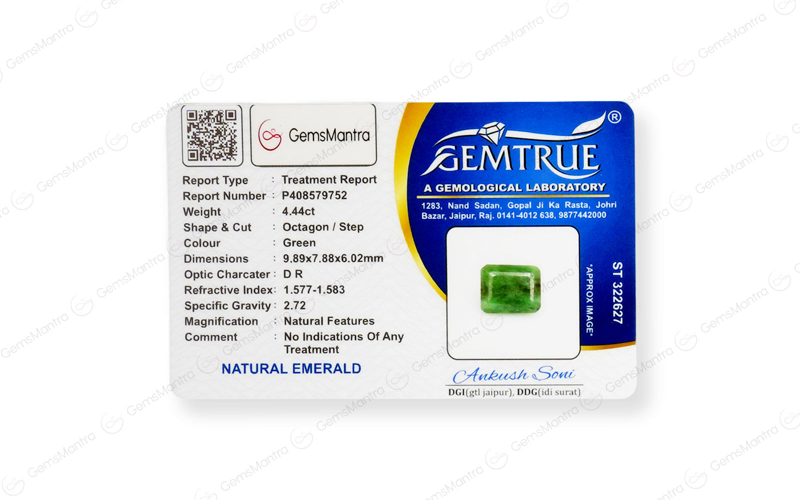 Brazilian Emerald - 4.44 Carats