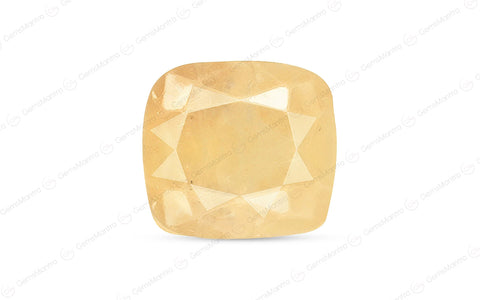 Yellow Sapphire (Pukhraj) – 6.29 Carat / 6.9 Ratti [GM03636]