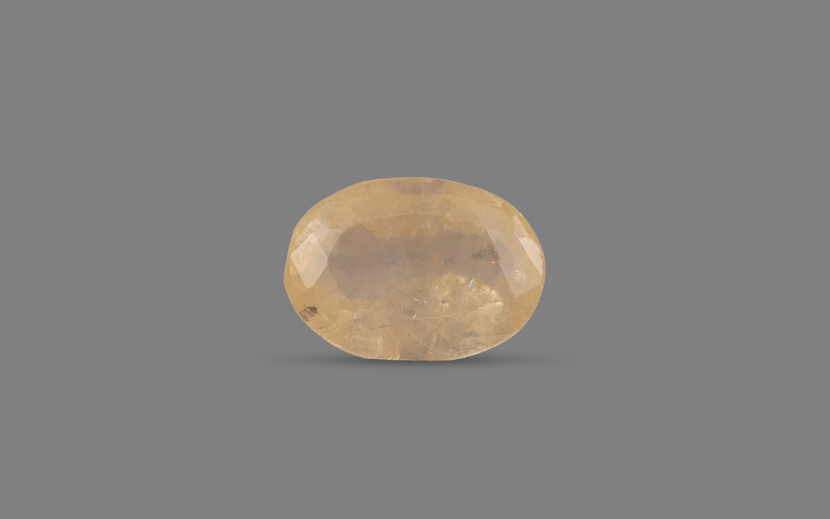 Yellow Sapphire (Pukhraj) – 5.69 Carat / 6.32 Ratti