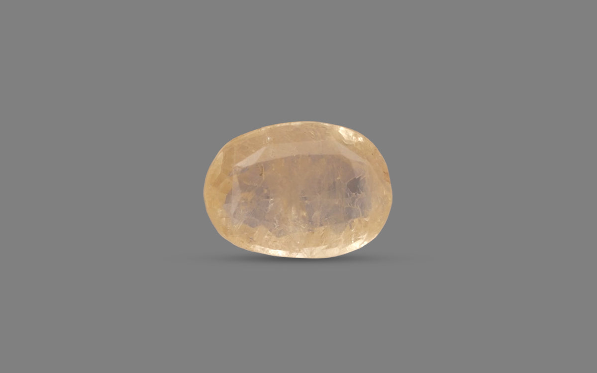 Yellow Sapphire (Pukhraj) – 5.63 Carat / 6.25 Ratti