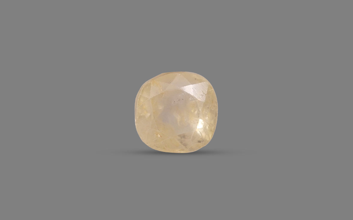 Yellow Sapphire (Pukhraj) – 5.73 Carat / 6.36 Ratti