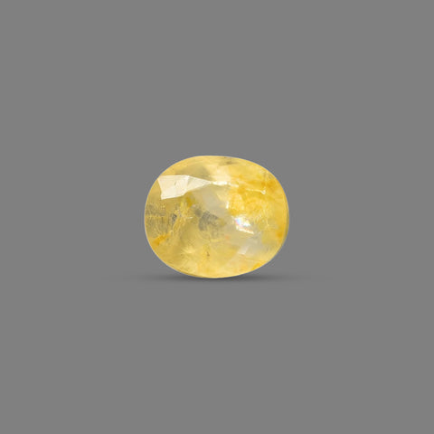 Yellow Sapphire (Pukhraj) – 5.68 Carat / 6.2 Ratti [GM08055]