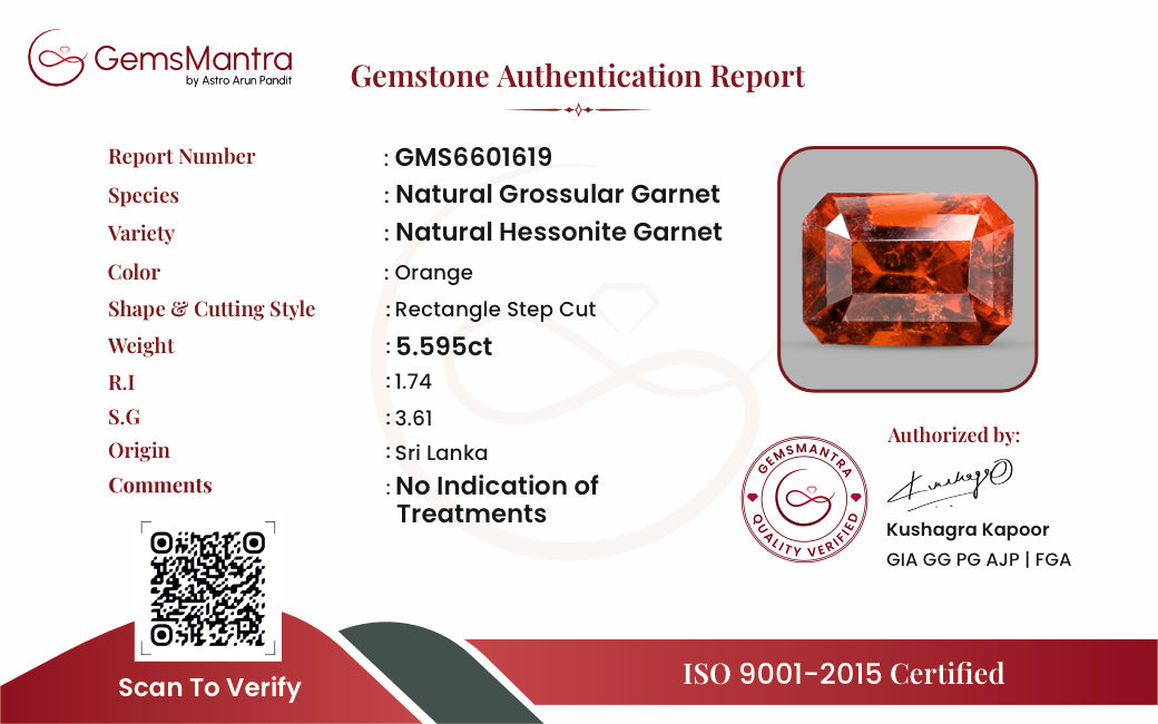 Gomed – 5.595 Carat / 6.2 Ratti [GM09245]