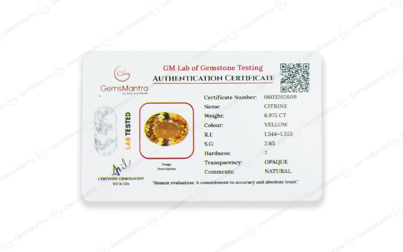 Citrine - 6.98 Carats
