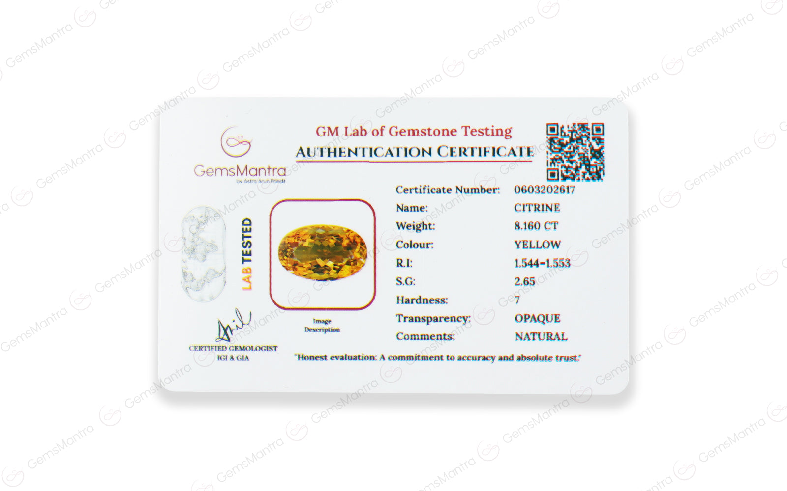 Citrine - 8.16 Carats