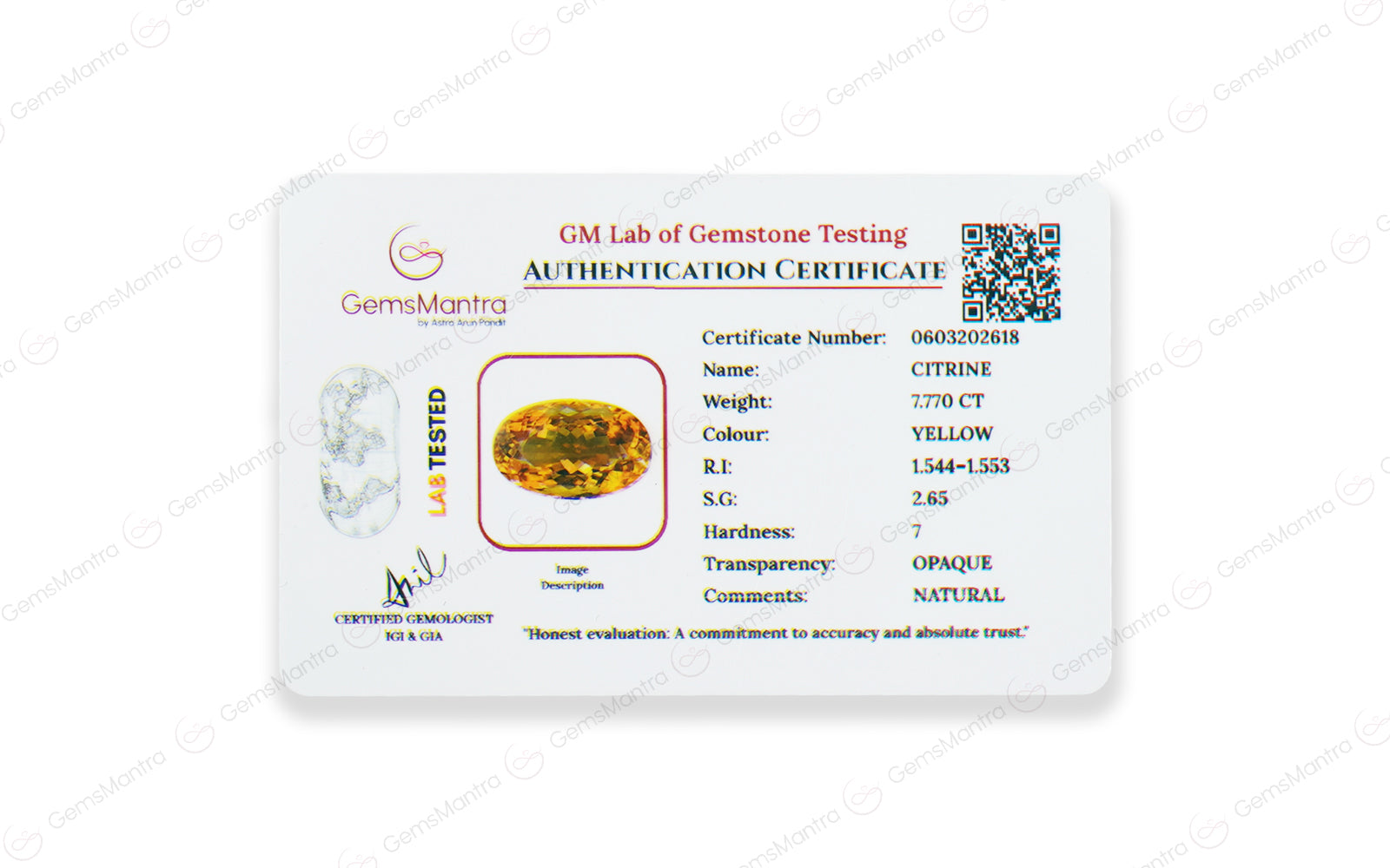 Citrine - 7.46 Carats