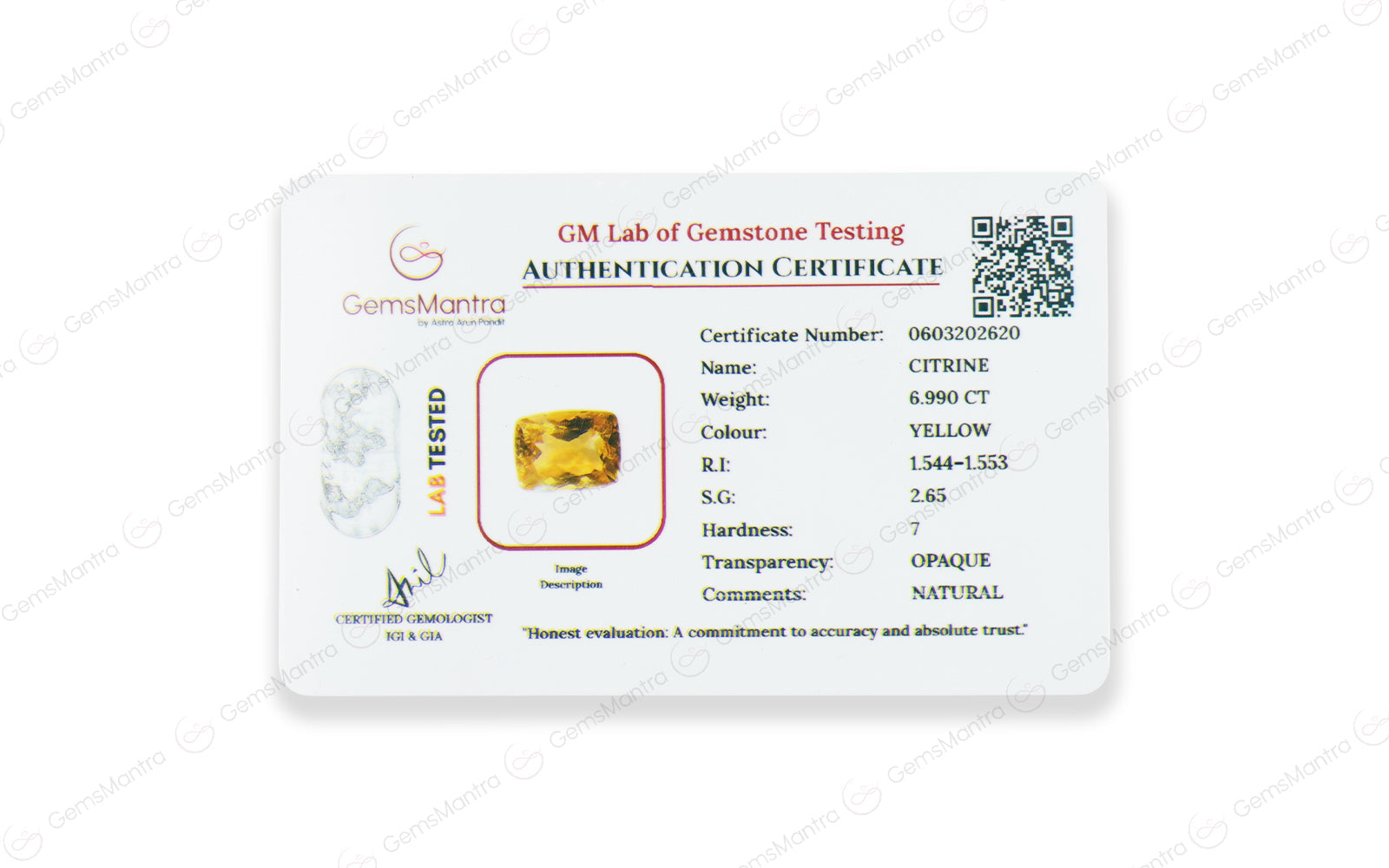 Citrine - 6.99 Carats