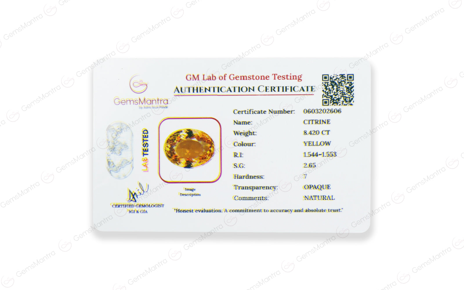 Citrine - 8.42 Carats