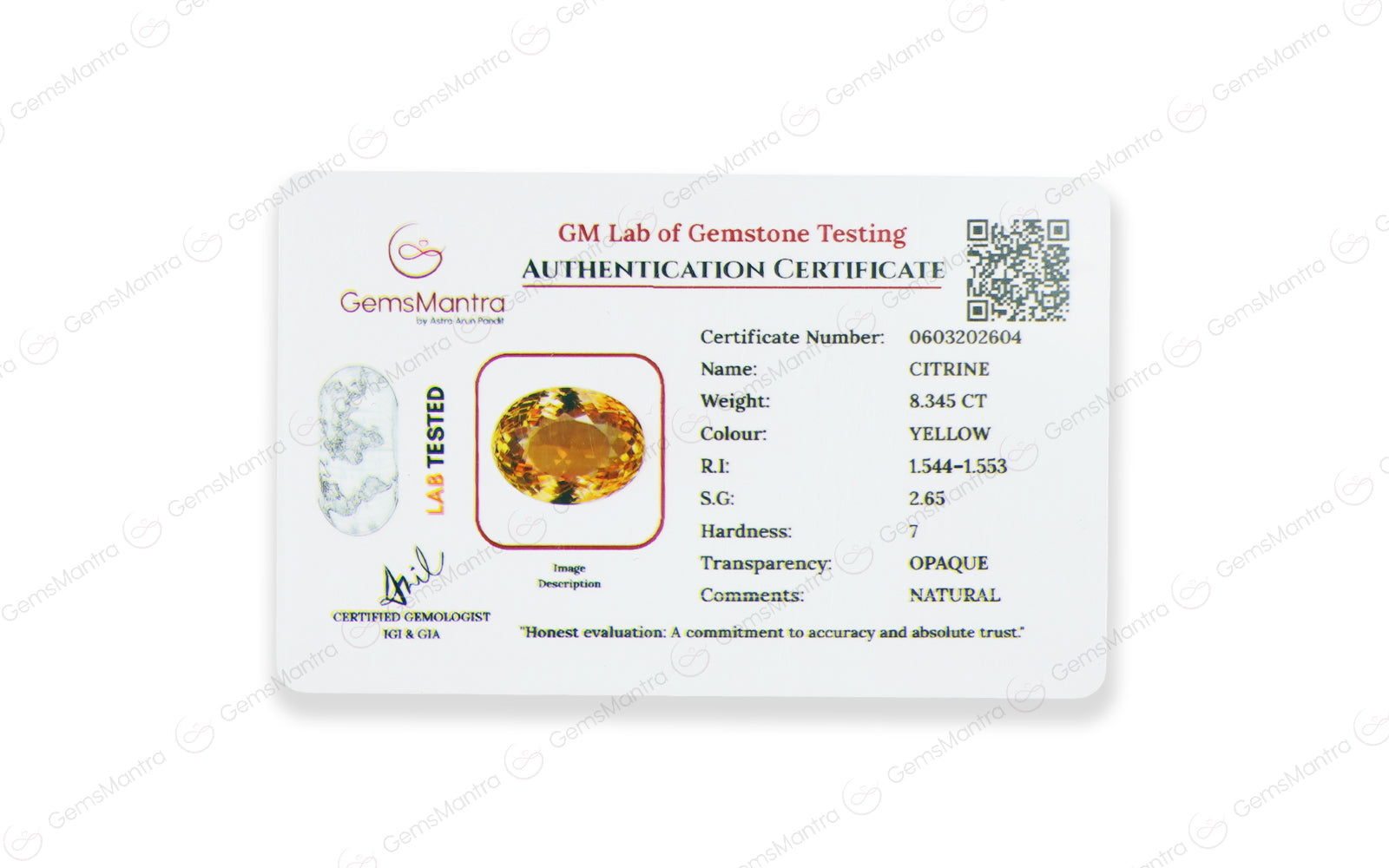 Citrine - 8.35 Carats