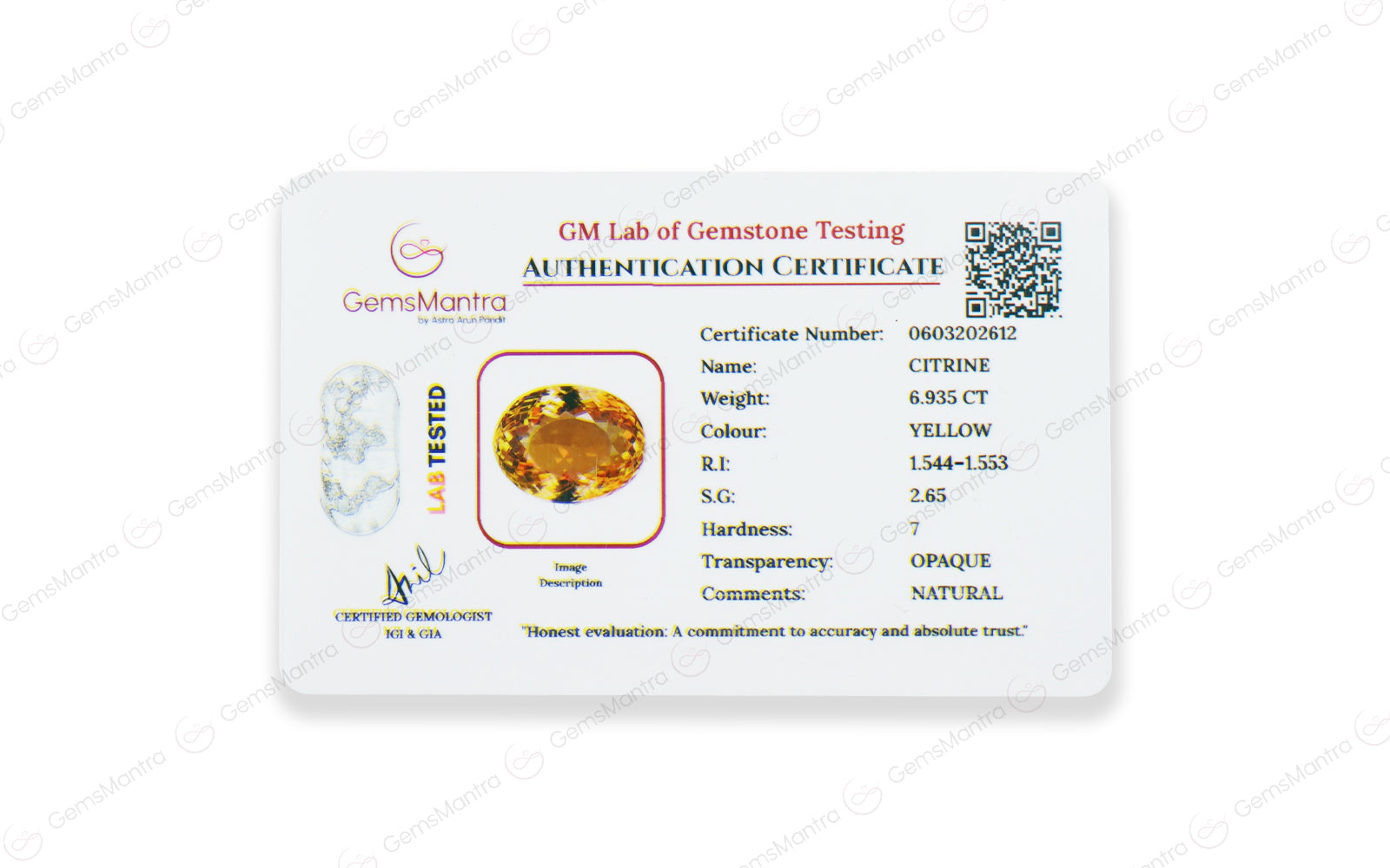 Citrine - 6.94 Carats