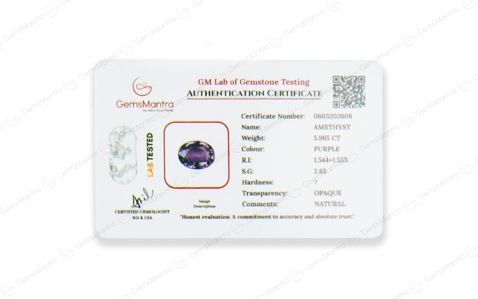 Amethyst - 5.97 Carats