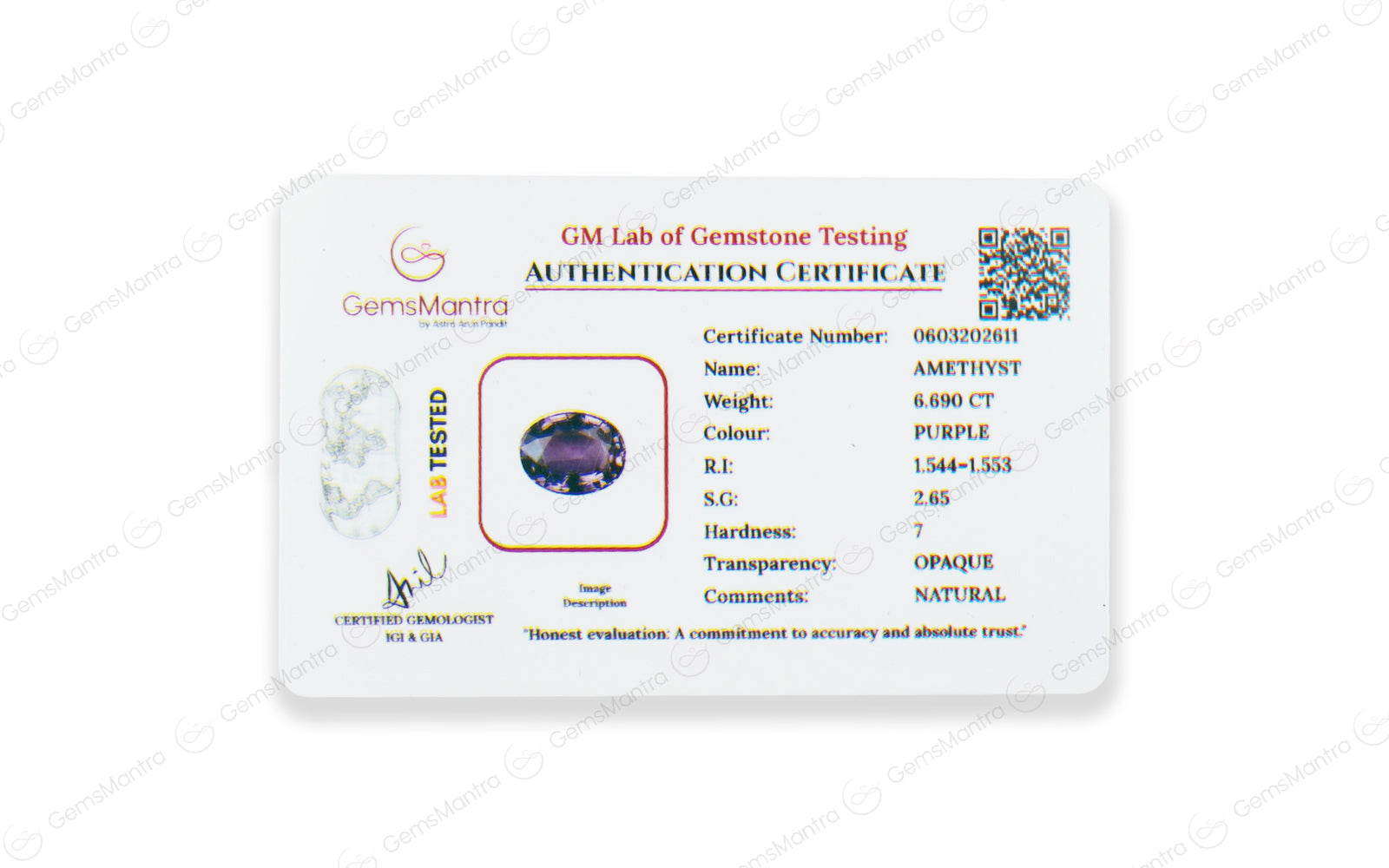 Amethyst - 6.69 Carats