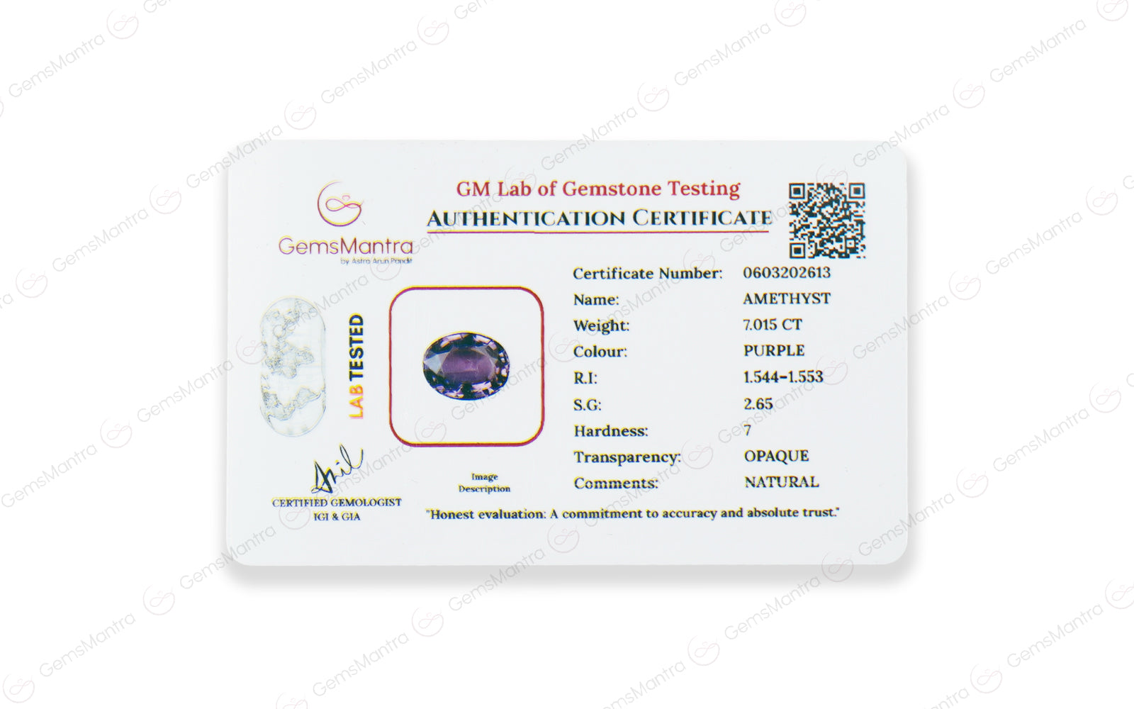 Amethyst - 7.02 Carats
