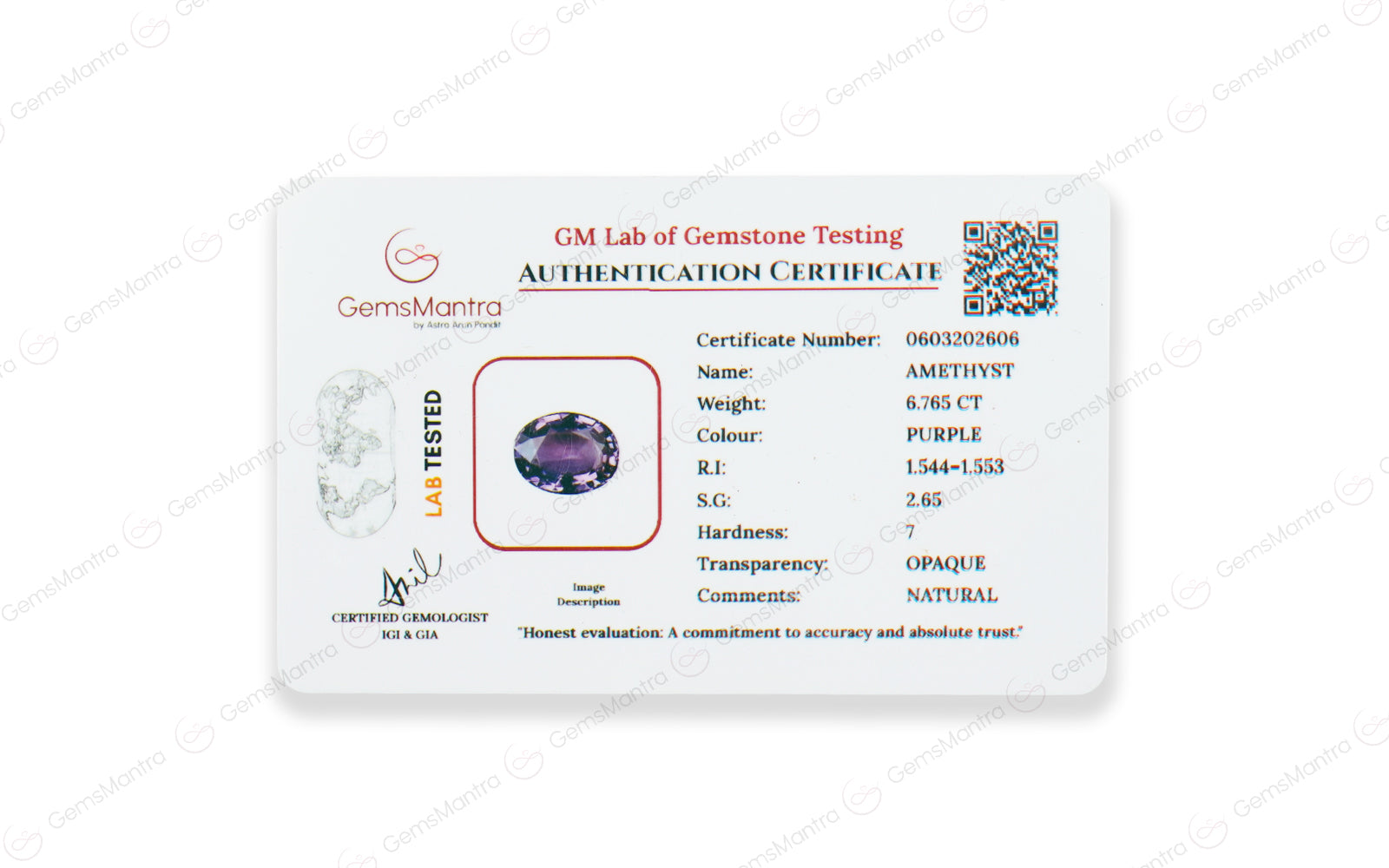 Amethyst - 6.77 Carats