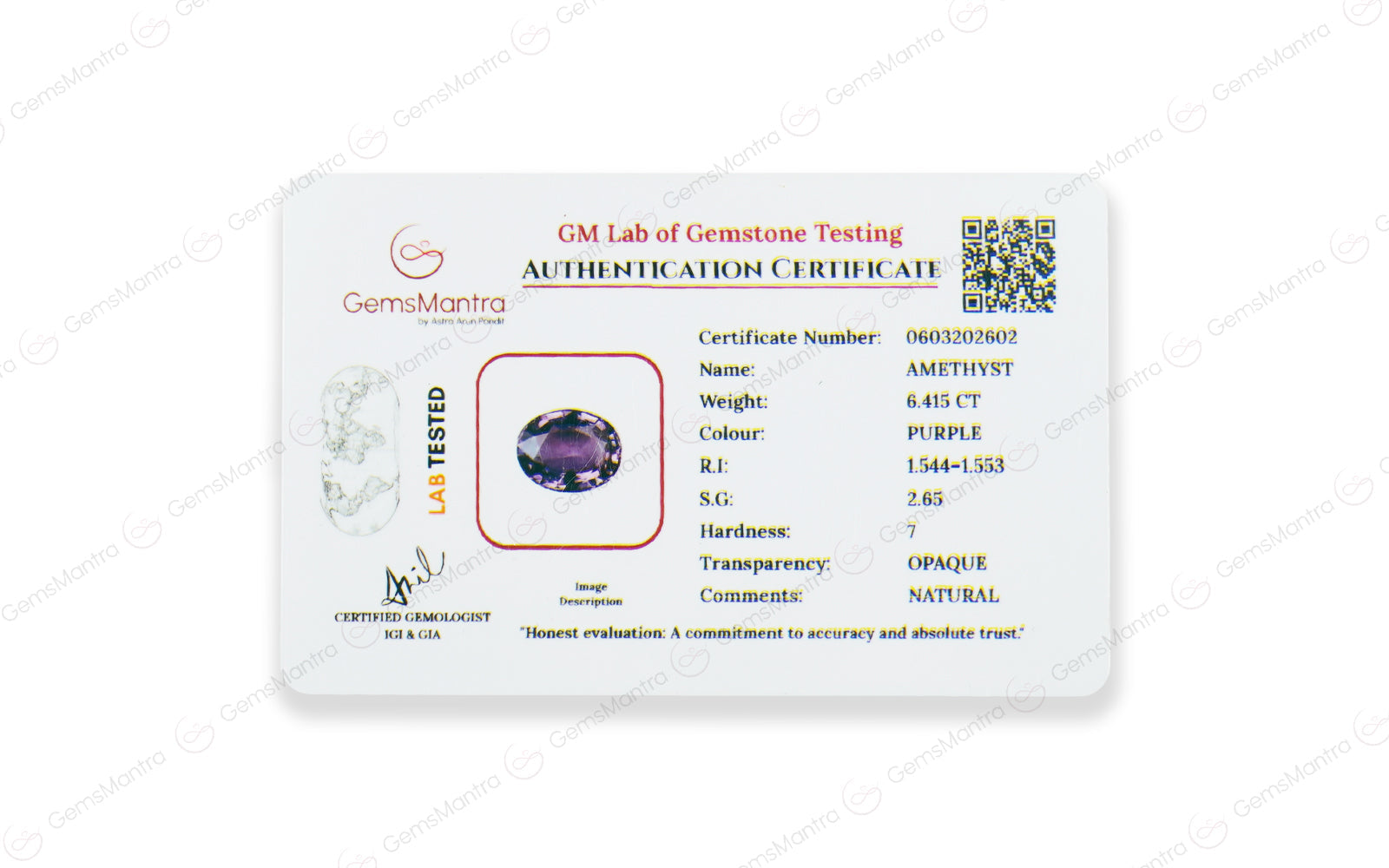 Amethyst - 6.42 Carats