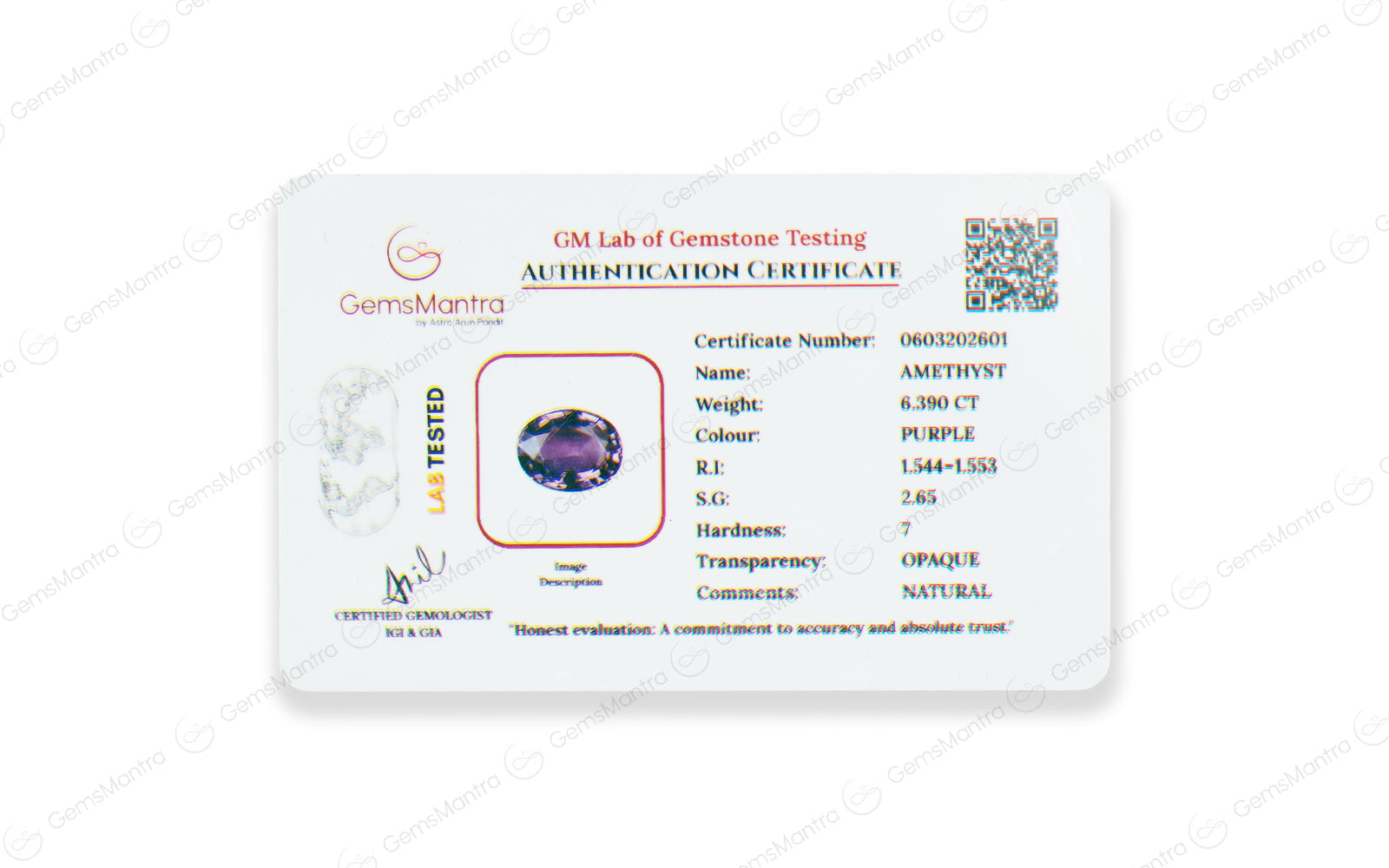 Amethyst - 6.39 Carats