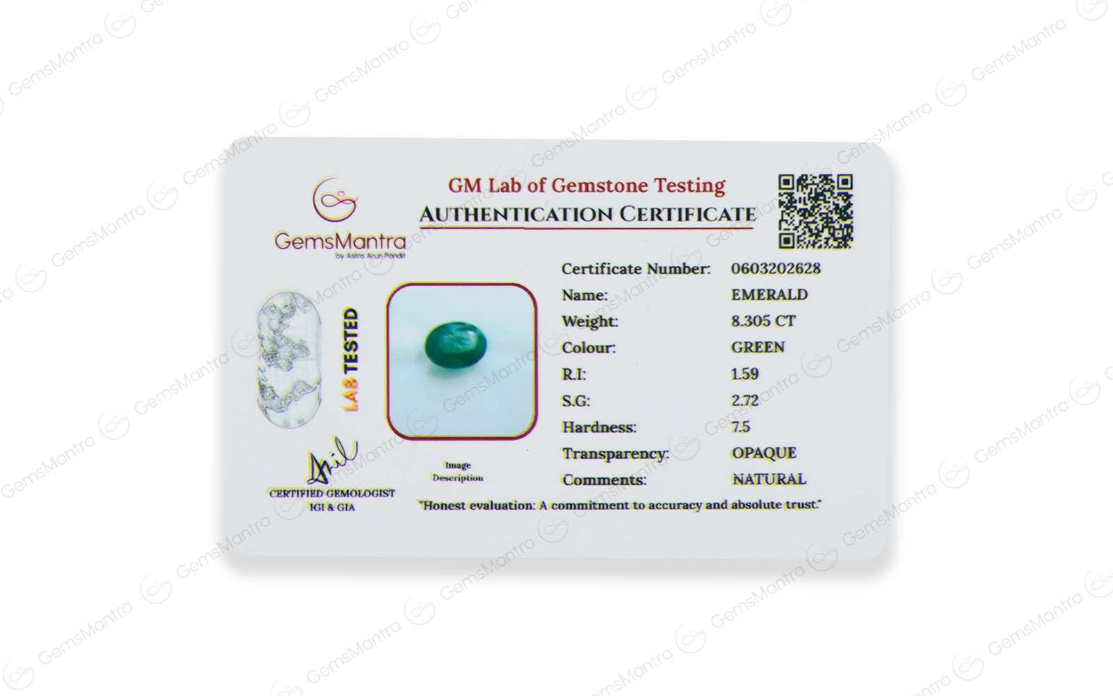 Emerald - 8.31 Carats