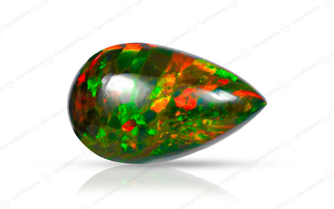 Black Opal (Treated) – 6.7 Carat / 7.4 Ratti [GM09486]