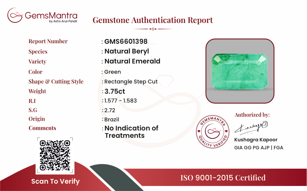 Certificate of authenticity