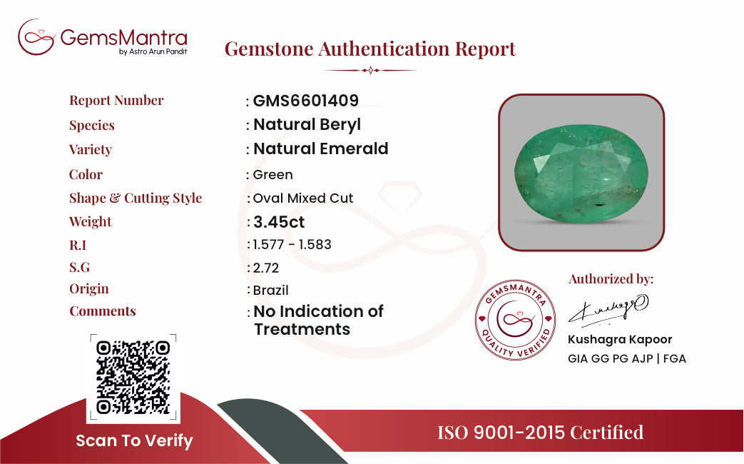 Certificate of authenticity