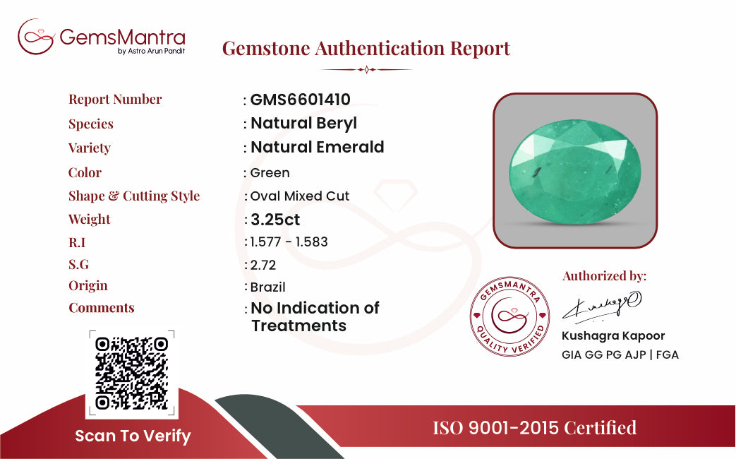 Certificate of authenticity