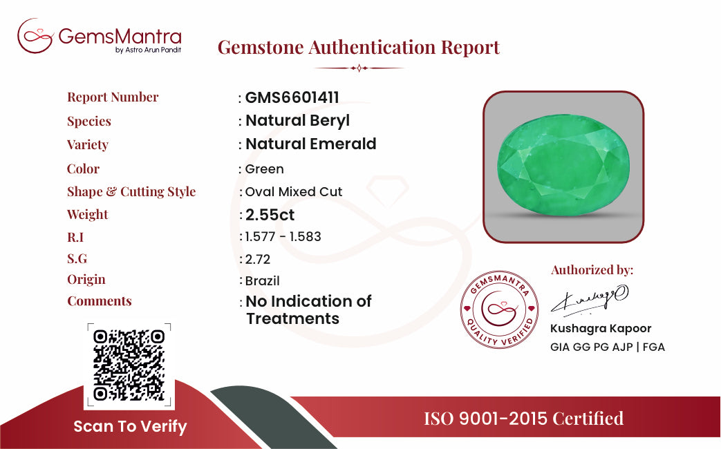 Certificate of authenticity